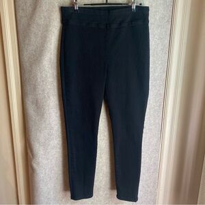 FRAME DENIM Jet Set Skinny Crop Jegging in Keller Pull On Black Denim Sz 2 $228